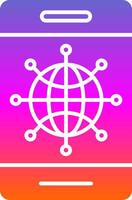 Internet Glyph Gradient Icon vector