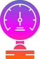 Pressure Meter Glyph Gradient Icon vector