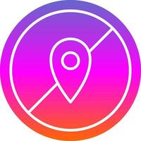 Avoid Glyph Gradient Icon vector