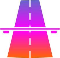 Highway Glyph Gradient Icon vector