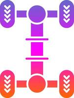 Chassis Glyph Gradient Icon vector