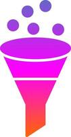 Funnel Glyph Gradient Icon vector