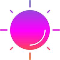 Sun Glyph Gradient Icon vector