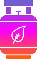 Eco Gas Glyph Gradient Icon vector
