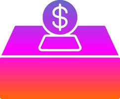 Alms Glyph Gradient Icon vector