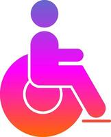 Disabled Glyph Gradient Icon vector