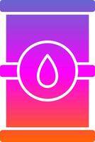 Barrel Glyph Gradient Icon vector