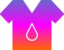 T Shirt Glyph Gradient Icon vector