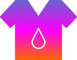 T Shirt Glyph Gradient Icon vector