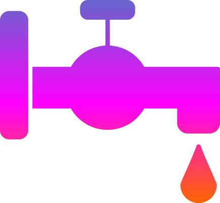 Tap Glyph Gradient Icon