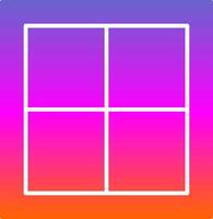 Window Glyph Gradient Icon vector
