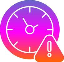 Timeline Glyph Gradient Icon vector