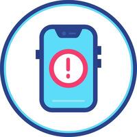 Error Flat Circle Uni Icon vector
