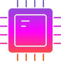 Cpu Glyph Gradient Icon vector