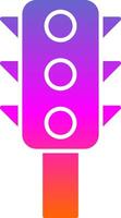 Traffic Control Glyph Gradient Icon vector