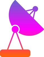 Satellite Dish Glyph Gradient Icon vector