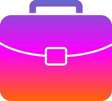 Brief Glyph Gradient Icon vector