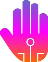 Wired Glove Glyph Gradient Icon vector