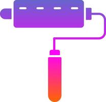 Lint Roller Glyph Gradient Icon vector