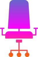 Chair Glyph Gradient Icon vector