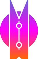 Clothes Peg Glyph Gradient Icon vector