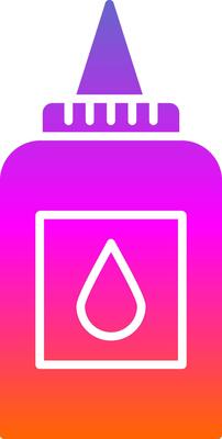 Liquid Glue Glyph Gradient Icon
