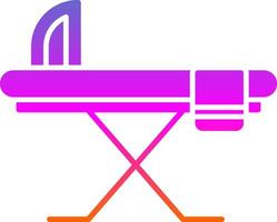 Ironing Board Glyph Gradient Icon vector