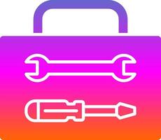 Tool Box Glyph Gradient Icon vector