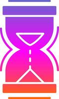 Hour Glass Glyph Gradient Icon vector