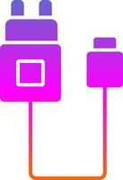 Charger Glyph Gradient Icon vector