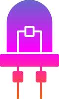 Diode Glyph Gradient Icon vector