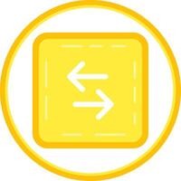Swap Flat Circle Uni Icon vector