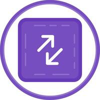 Swap Flat Circle Uni Icon vector