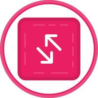 Swap Flat Circle Uni Icon vector