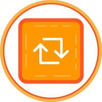 Loop Flat Circle Uni Icon vector