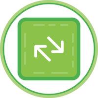 Swap Flat Circle Uni Icon vector