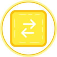 Swap Flat Circle Uni Icon vector