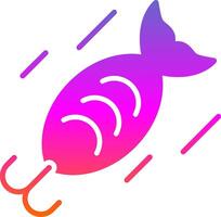 Bait Glyph Gradient Icon vector