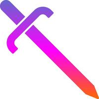 Cutlass Glyph Gradient Icon vector