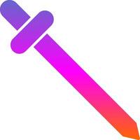 Saber Glyph Gradient Icon vector