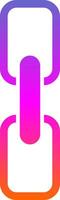 Chain Glyph Gradient Icon vector