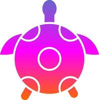 Tortoise Glyph Gradient Icon vector