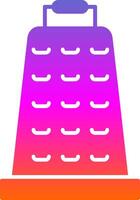 Grater Glyph Gradient Icon vector