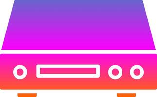 Dvd Player Glyph Gradient Icon vector