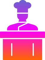 Cooking Show Glyph Gradient Icon vector