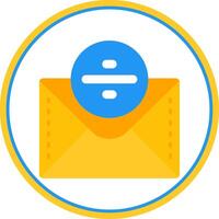 Divide Flat Circle Uni Icon vector