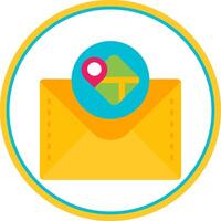 Location pin Flat Circle Uni Icon vector