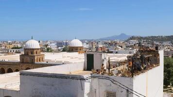 Aussicht von das alt Medina von Tunis, UNESCO. video