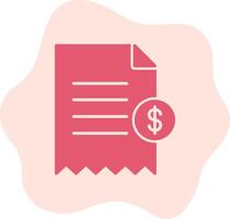 Shopping Receipt Vector Icon