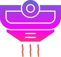 Smoke Detector Glyph Gradient Icon vector